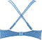 Barts Bathers Cross Back - Gevoerde sportieve bikini top - Panterprint - Blauw