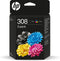 HP 308 - Inktcartridges - Zwart en driekleur