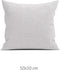 Zohome Kussensloop Lino - Kussenhoes van 50x50 cm - 1 stuk - 100% Katoen - Grijs