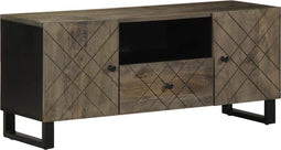 vidaXL - Tv-meubel - 105x33x46 - cm - massief - mangohout - zwart