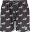 PUMA SWIM MEN NO.1 LOGO AOP MID SHORTS - Sneldrogende technologie - Zwart/Wit