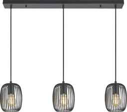 GAMMA Nikki - Hanglamp - 3 lichtpunten - Zwart Ø13,5 cm