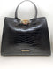Valentino Bags Anastasia - Handtas - Croco-materiaal met gouden sluiting - Zwart
