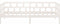 vidaXL - Slaapbank - massief - grenenhout - wit - 80x200 - cm