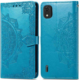 iMoshion Hoesje Geschikt voor Nokia C2 2nd Edition Hoesje Met Pasjeshouder - iMoshion Mandala Bookcase - Turquoise