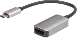 Aten UC3008A1 - USB-C naar 4K HDMI-adapter - 4096 x 2160 op 60 Hz - Aluminium Zwart