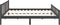 vidaXL - Bedframe - massief - hout - grijs - 160x200 - cm
