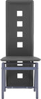 vidaXL - Eetkamerstoelen - 4 - st - kunstleer - grijs
