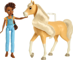 Mattel Spirit Pru & Chica Linda - Pop en Paard - 7 beweegbare gewrichten - 17,78 cm en 20,32 cm (1 stuk)