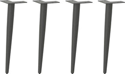 vidaXL - Salontafelpoten - conische - vorm - 4 - st - 42-43 - cm - staal - antraciet
