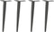 vidaXL - Salontafelpoten - conische - vorm - 4 - st - 42-43 - cm - staal - antraciet
