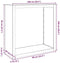vidaXL Haardhoutrek - 100x40x100 cm - gegalvaniseerd staal