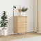 vidaXL - Dressoir - 40x35x70 - cm - bewerkt - hout - sonoma - eikenkleurig