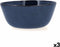 Saladekom Bidasoa Ikonic Keramisch Blauw (20 x 19,5 x 8,5 cm) (Pack 3x)