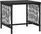 vidaXL - Ligbedden - 2 - stuks - met - Kussens - en - Tafel - Zwart - Poly - Rattan