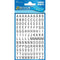 Avery Zweckform - Etiketten cijfers en letters A-Z, 120 stuks, zwart op wit