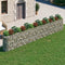 vidaXL - Gabion - plantenbak - verhoogd - 610x50x100 - cm - gegalvaniseerd - ijzer