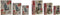 Set decoratieve dozen Home ESPRIT Bruin Hout Canvas Gebloemd 22 x 7,5 x 30 cm (2 Stuks)