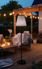 Vloerlamp Zwart Staal/Kunststof - Buitenlamp - 35x35x150cm - Stella - Giga Meubel