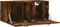 vidaXL - Wandkast - 80x36,5x35 - cm - bewerkt - hout - gerookt - eikenkleurig
