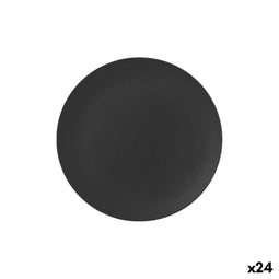 Eetbord La Mediterránea Zwart 25,5 cm (24 Stuks)