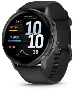 Garmin Venu 4 - Smartwatch - GPS met AMOLED-display en gezondheidsbewaking - Zwart