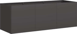 vidaXL - Plantenbak - 120x40x40 - cm - koudgewalst - staal - zwart