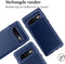 iMoshion Hoesje Geschikt voor Samsung Galaxy S10 Hoesje Siliconen - iMoshion Carbon Softcase Backcover - Blauw