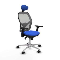 Piqueras y Crespo 3D086N1 - Bureaustoel - Hoofdsteun verstelbaar - Blauw