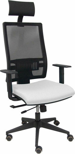 Bureaustoel met hoofdsteun P&C Horna Traslack bali Wit
