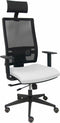Bureaustoel met hoofdsteun P&C Horna Traslack bali Wit