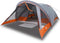 vidaXL - Tent - 4-persoons - waterdicht - grijs - en - oranje