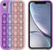 iMoshion Hoesje Geschikt voor iPhone Xr Hoesje Siliconen - iMoshion Pop It Fidget Toy - Pop It hoesje - roze