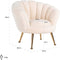 Richmond Interiors Kinderstoel Charly white teddy / gold (White)