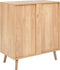 BRISTOW - Dressoir - Lichtbruin/Zwart - Hout