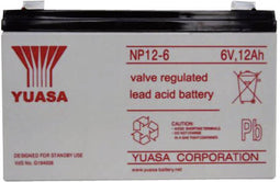 Yuasa Np12-6 Accu 6V 12Ah 151X50X100