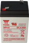 Yuasa NP4-6 accukabel PB 6 volt 4Ah Faston 4,8 mm