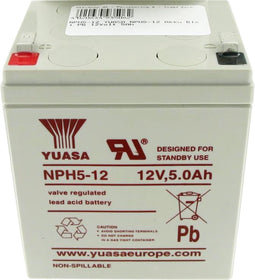 YUASA NPH5-12 accukabel PB 12Volt 5Ah