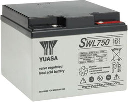 Yuasa SWL750 12V 25Ah loodbatterij Yuasa High Rate VRLA Batterijcapaciteit bij 20 uur Rate Ah: 25