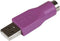 StarTech GC46MFKEY - PS/2-toetsenbord-naar-USB-adapter - USB-A M/F - Paars