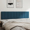 vidaXL - Hoofdbordkussen - 200 - cm - fluweel - blauw