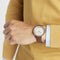 Pierre Cardin Belleville Park CBV.1031 Horloge - Leer - Bruin - Ø 41 mm