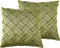 NARCISSUS - Sierkussen set van 2 - Groen - 43 x 43 cm - Fluweel