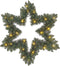 Black Box Trees Kerstkrans Ster met LED Verlichting - Ø60 cm - Groen