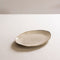 Dutch Rose Organic Ovale schaal - Serveerschaal - 34xØ 23cm - Stoneware Handgemaakt - Creme