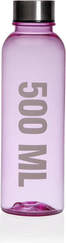 Water bottle Versa Pink 500 ml Steel polystyrene