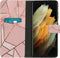 iMoshion Hoesje Geschikt voor Samsung Galaxy S21 Ultra Hoesje Met Pasjeshouder - iMoshion Design Softcase Bookcase - Meerkleurig / Pink Graphic