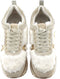Liu Jo Maxi Wonder 48 - Lage sneakers - Off white suède met fluffy textiel - Beige