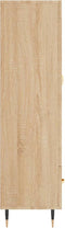 vidaXL - Hoge - kast - 69,5x31x115 - cm - bewerkt - hout - sonoma - eikenkleurig