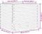 vidaXL - Plantenbak - 80x80x72 - cm - massief - grenenhout